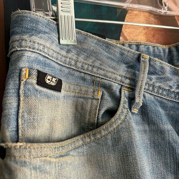 Fifty five Diesel Stylish Light Blue Men's Skinny Jeans 32 4 Button Fly - Picture 4 of 16